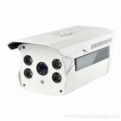 Weather-proof IR Camera, 4-piece of Array LEDs/700TVL/8/12/16mm Lens/12V DC/1/3-inch Sony CCD Sensor